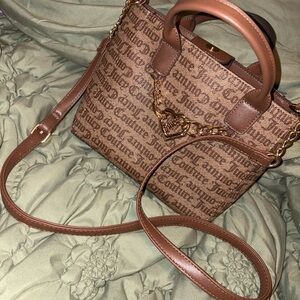 Juicy Couture Brown Crossbody Bag with Chain Accent
